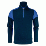 PRINTER PRIME PRIME SWEATSHIRT HALFZIP UNISEX MARINE/COBALT - TAILLE XL