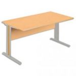 SIMMOB BUREAU ALU HÊTRE L160 X P80 CM