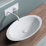 SOGOOD LAVABO VASQUE À POSER BLANC MAT 60CM LAVE MAIN COLOSSUM-802 59,3X35,1X10,7CM - BLANC MAT