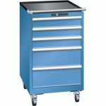 ARMOIRE BLEU CAP. 564X725X990 AVEC 5 TIR. 75KG _ 14.397.040 - LISTA