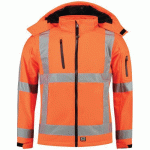 BLOUSON SOFTSHELL NORME NL RWS 403003 FLUOR ORANGE S - TRICORP SAFETY