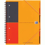 CAHIER ORGANISERBOOK INT + PERF A4+ 160 PAGES 80G ORANGE - OXFORD