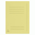 CHEMISE DOSSIER 3 RABATS EXACOMPTA 24 X 32 CM JAUNE - PAQUET DE 50