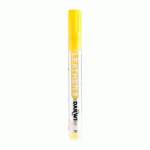 LOT DE 6 - DARWI MARQUEUR PEINTURE SUR CUIR POINTE CONIQUE FINE 2MM - JAUNE SOLEIL