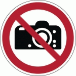 PANNEAU:INTERDICTION DE PHOTOGRAPHIER 315 MM - BRADY