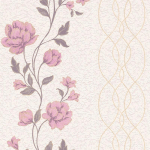 PAPIER PEINT TEXTURÉ GRAPHIQUE ROSE TAPISSERIE INTISSÉ ROSE POUR CHAMBRE, SALON & PLUS PAPIER PEINT FLEURI ROSE ET BEIGE - BRICOFLOR