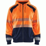 SWEAT ZIPPÉ À CAPUCHE HAUTE-VISIBILITÉ TAILLE 4XL - BLAKLADER