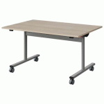 TABLE MALIBU RAB. 120X80 T4 DL STRA ABS ACACIA/GRIS 9006