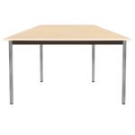 TABLE MODULAIRE DOMINO TRAPÈZE - L. 120 X P. 60 CM - PLATEAU ERABLE - PIEDS GRIS