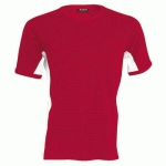 TEE-SHIRT BICOLORE EQUIPE ROUGE BLANC