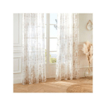 VOILAGE KUMEZ EN VISCOSE 140X240CM BEIGE IMPRIMÉ ABSTRAIT ATMOSPHERA CRÉATEUR D'INTÉRIEUR - BEIGE