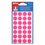 AGIPA PASTILLES ADHÉSIVES DE COULEUR, Ø 15 MM - POCHETTE DE 168, COLORIS ROSE