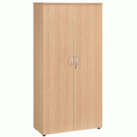 ARMOIRE HAUTE BOIS PORTES BATTANTES H 200 X L 100 CM EXCELLENS HÊTRE