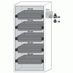 ARMOIRE SÉCURITÉ S-PHOENIX-90 S90.196.090.FWAS GRIS CLAIR - ASECOS