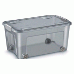 BOÎTE DE RANGEMENT SMART BOX 43 LITRES RECYCLÉE TRANSLUCIDE