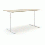 BUREAU RÉGLABLE STEELFORCE PRO 870 SLS - 200CM - BLANC CHÊNE - ACTIFORCE