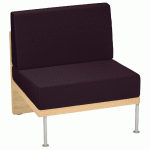 CHAUFFEUSE 1 PLACE 76 CM FAAR PVC URBAN PRUNE - MANUTAN COLLECTIVITÉS