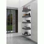 COLONNE EXTRACTIBLES 860 IKONA - L450 MM - ANTHRACITE INOXA