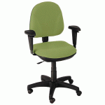 FAUTEUIL DE BUREAU AURORE CONTACT PERMANENT ACCOUDOIRS RÉGLABLES PISTACHE - MANUTAN COLLECTIVITÉS