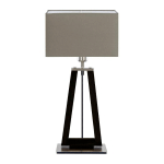 HERZBLUT BI BOB LAMPE À POSER, CHÊNE CENDRÉ CHARBON/TAUPE