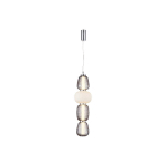 LUCANDE SUSPENSION LED FEDRA, VERRE, GRIS/BLANC, Ø 17 CM