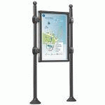PANNEAU VITRINE SUR POTEAUX
