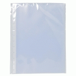 PAQUET DE 10 POCHETTES POLYPROPYLÈNE GRAINÉ POUR PROTÈGE-DOCUMENTS À ANNEAUX. - TRANSLUCIDE - LOT DE 10