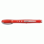 ROLLER STABILO WORKER COLORFUL - GRIP INTEGRAL - POINTE MOYENNE 0,5 MM - ROUGE