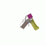 STRUCTURE FRIPOUNETTE BABY-GRIMPE- ACIER - PLATINES- POLY - GRIS/PRUNE-WIKI CAT - MANUTAN COLLECTIVITÉS