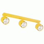 ARGON SPOT POUR PLAFOND CHLOE RÉGLABLE À 3 LAMPES, JAUNE