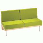 BANQUETTE 3 PLACES FAAR PVC URBAN ABSINTHE - MANUTAN COLLECTIVITÉS