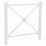 BARRIÈRE PROVINCE ROSACE 1.07 M AGORA - ZINC BLANC 9010 - PROCITY