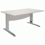 BUREAU DROIT QUATUOR PIEDS MÉTAL T.2318 - 120CM - MANUTAN EXPERT
