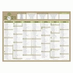 CALENDRIER SEMESTRIEL MURAL 2027 - NATURA - 40,5 X 55 CM