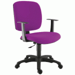 FAUTEUIL DE BUREAU KAOLA DOSSIER BAS COLORIS MAGENTA - MANUTAN COLLECTIVITÉS