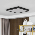 LUCANDE SMART PLAFONNIER LED LEICY NOIR 65 CM RVB CCT
