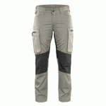 PANTALON DE TRAVAIL SERVICES STRETCH FEMME BEIGE/NOIR TAILLE 36 - BLAKLADER