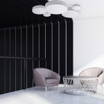 TEMAR LIGHTING PLAFONNIER CLEO, Ø 30 CM, IP20, BLANC, MÉTAL, E27