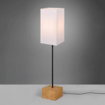 REALITY LEUCHTEN LAMPADAIRE WOODY BOIS/TISSU PARALLÉLÉPIPÈDE, BLANC
