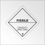 SIGNALISATION DE TRANSPORT NORMALISÉE ADR - DANGER CLASSE 7-E - 300 X 300 MM - PLAQUE MAGNÉTIQUE