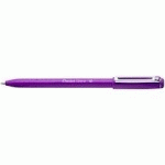 STYLO-BILLE PENTEL IZEE A CAPUCHON POINTE MOYENNE 1MM   ENCRE FAIBLE VISCOSITE        RECHARGEABLE VIOLET - LOT DE 34