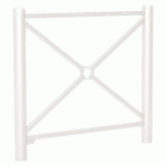BARRIÈRE CARREFOUR 1.07 M - ZINC BLANC 9010 - PROCITY