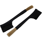 TLILY - GRINDER BROSSE DE NETTOYAGE CAFÉ POUDRE DE LAIT BROSSES CHEVEUX EN NYLON DOUX DOUBLE-HEAD COFFEE SHOP BAR USTENSILES ACCESSOIRES 2 PCS