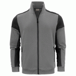 PRINTER PRIME PRIME SWEATSHIRT FULLZIP HOMMES GRIS ACIER/NOIR - TAILLE M