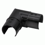 RACCORD MAIN COURANTE - ANGLE 90°- ROND - DIAMÈTRE 42,4 MM - INOX 316 - NOIR DESIGN PRODUCTION