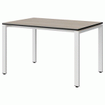 TABLE MALIBU 120X80 T5 SOUDÉ STR ACACIA/NOIR BLC 9016
