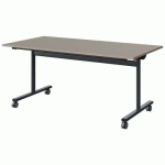 TABLE MALIBU RAB. 160X80 T5 DL STRA ABS GRIS U727/GRIS 7016