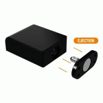 VERROU ÉLECTRIQUE MINIATURE UNIVERSEL À ÉJECTION EN APPLIQUE IZYX
