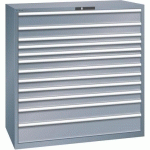 ARMOIRE GRIS 1431X725X1450 AVEC 12 TIR. 200KG _ 78.872.050 - LISTA
