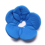 DONTODENT - COLLIER DE RÉCUPÉRATION CONFORTABLE COLLERETTE DE PROTECTION POUR CHIEN CHATS, LAVABLE, FLEUR BLEUE,S